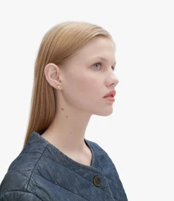Clef stud earrings