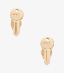 Clef stud earrings